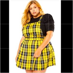 Rue21 Plaid Pinafore Dress